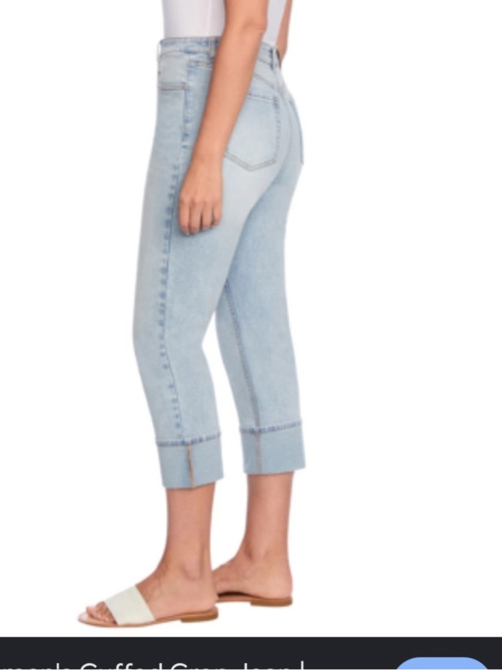 Frye Light Wash Cropped‎ Cuff Ankle Jeans